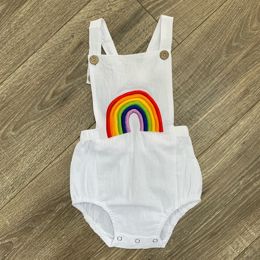 Boutique Baby Rainbow Romper